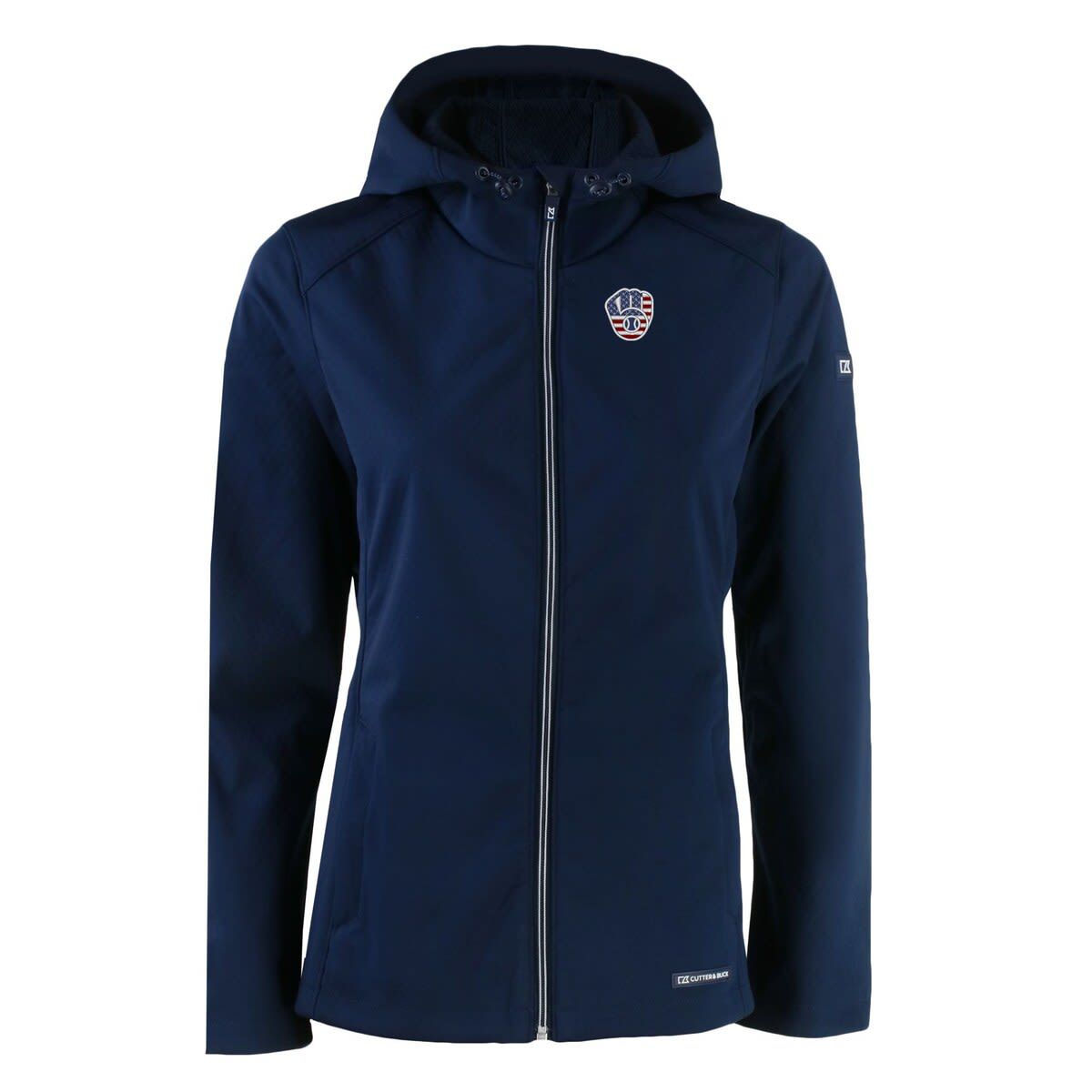 MLB Milwaukee Brewers Evoke Eco Softshell Recycled Full-Zip Jacket