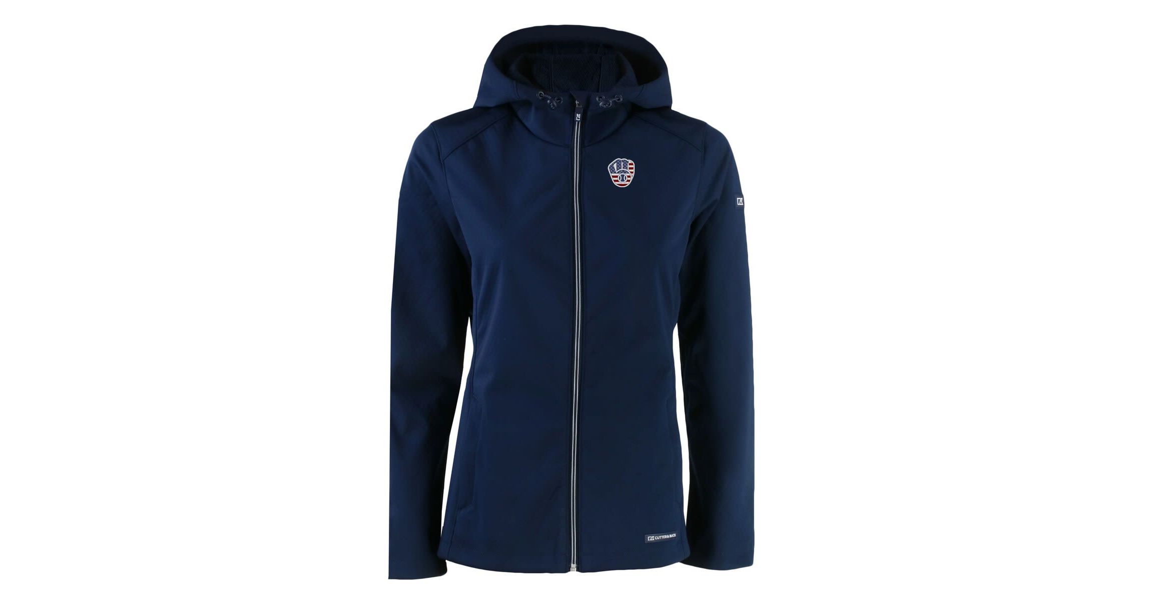 MLB Milwaukee Brewers Evoke Eco Softshell Recycled Full-Zip Jacket