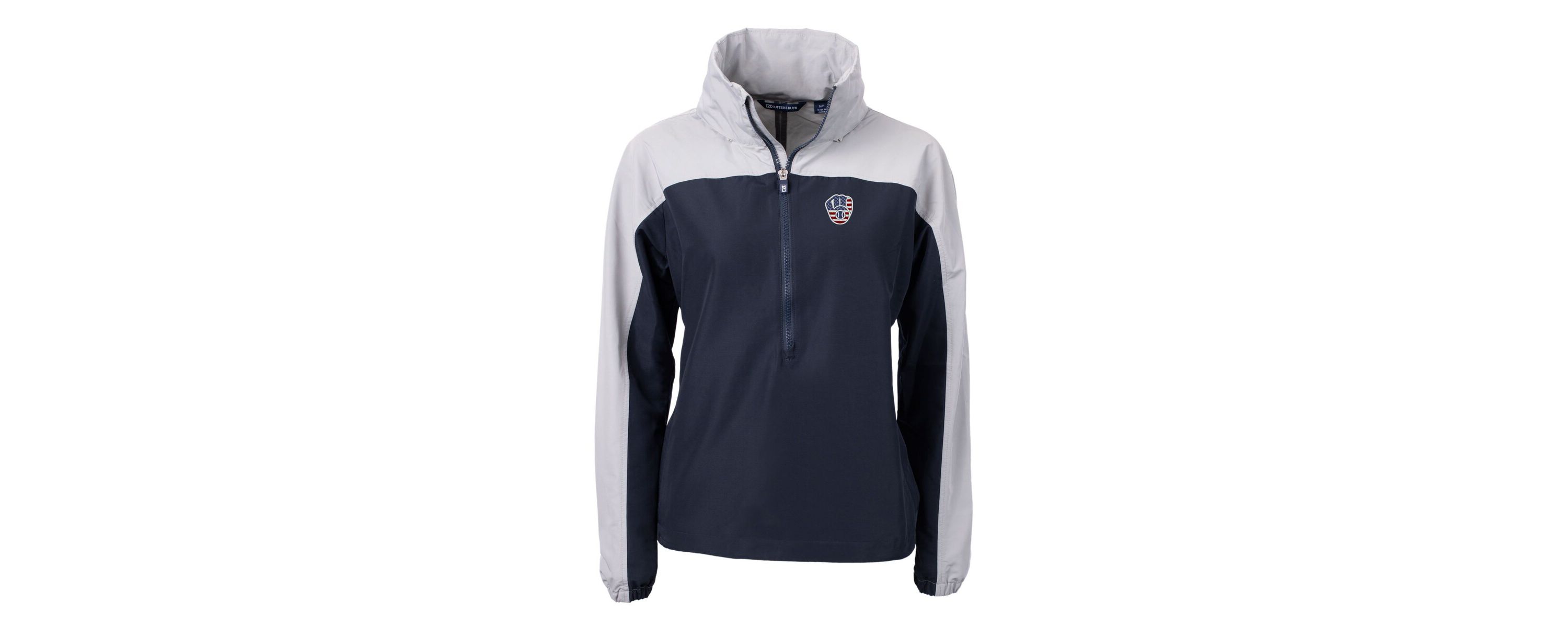 MLB Milwaukee Brewers Charter Eco Recycled Anorak Jacket