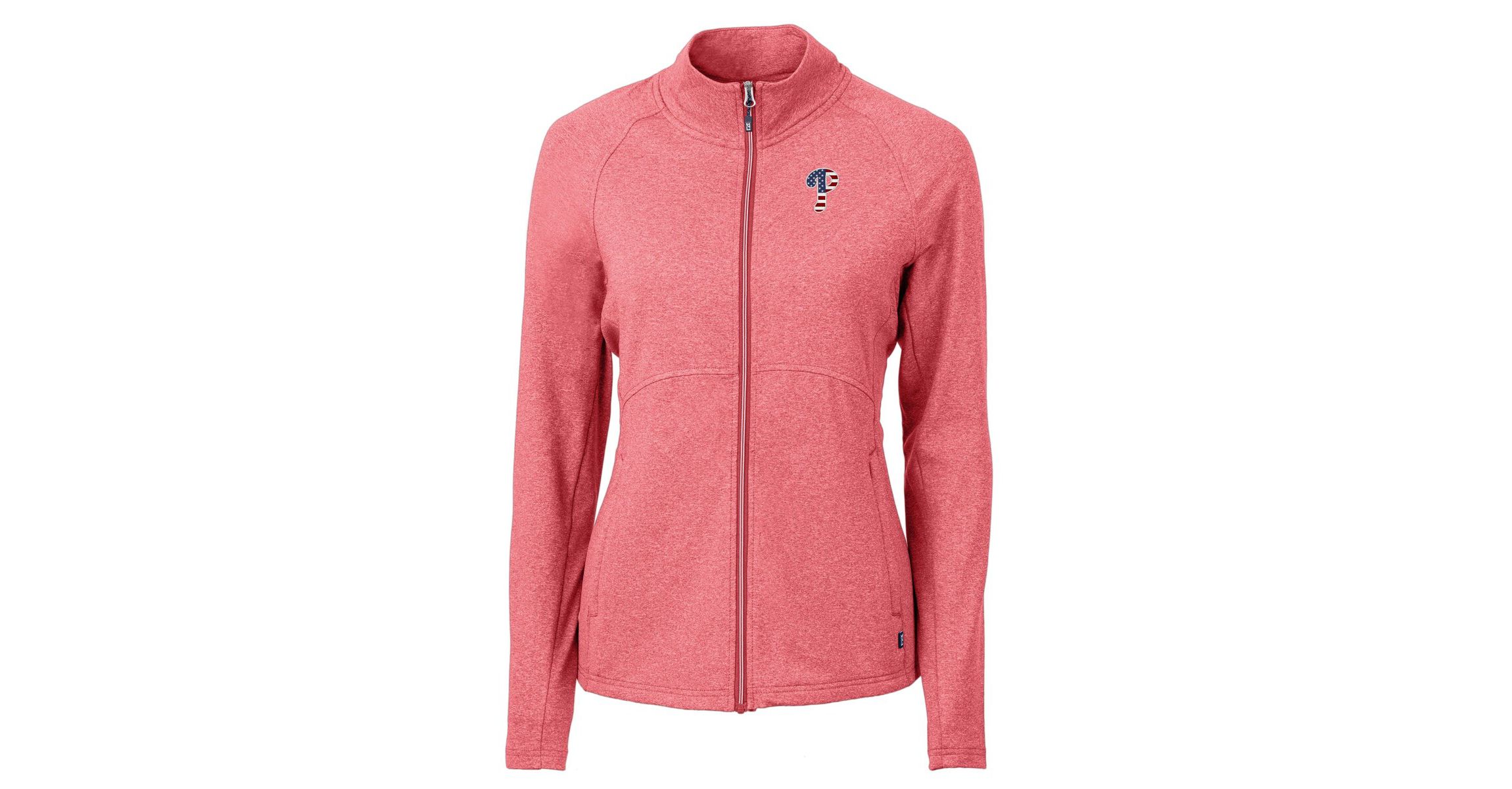 MLB Heather Philadelphia Phillies Adapt Eco Knit Heather Recycled Full-Zip Top