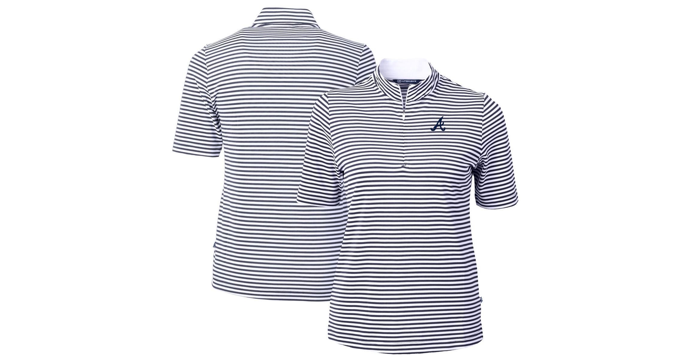 MLB Atlanta Braves Virtue Eco Pique Stripe Top