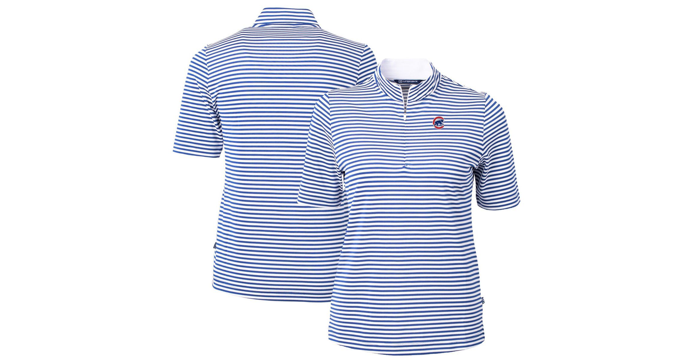MLB Chicago Cubs Virtue Eco Pique Stripe Top