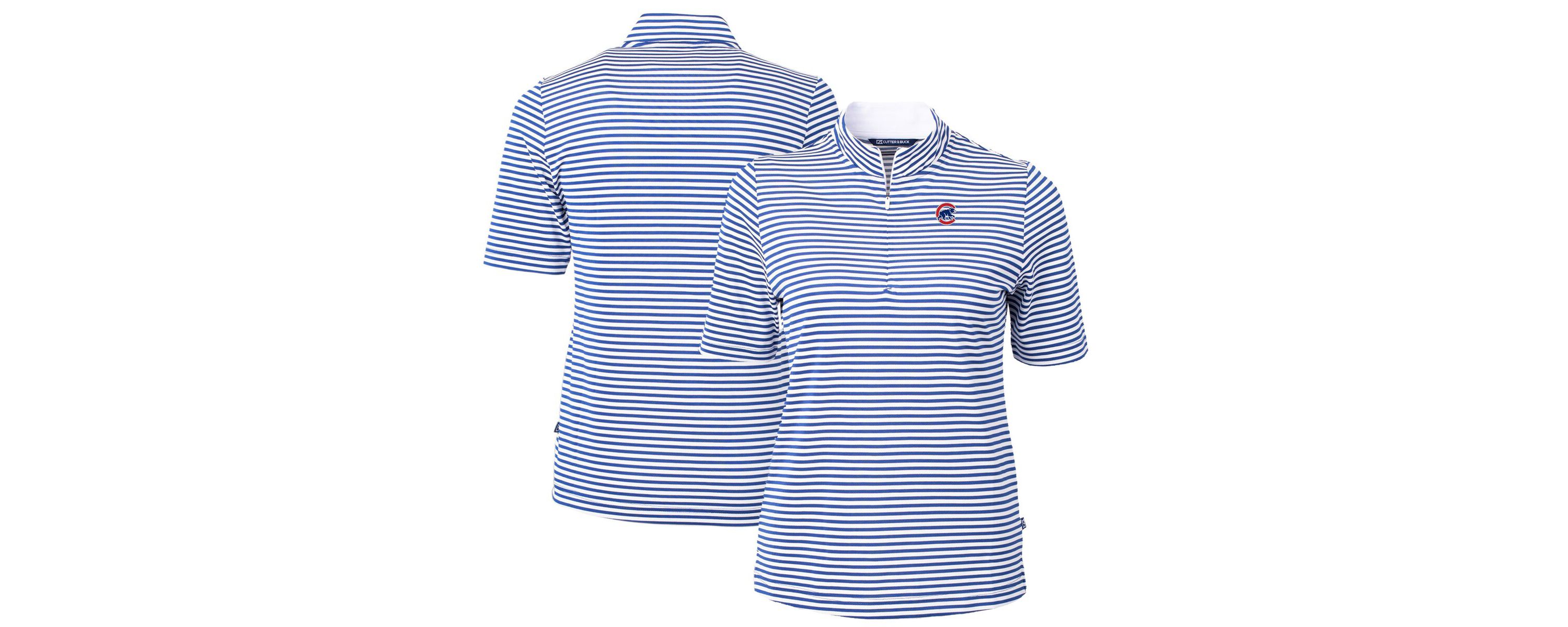 MLB Chicago Cubs Virtue Eco Pique Stripe Top