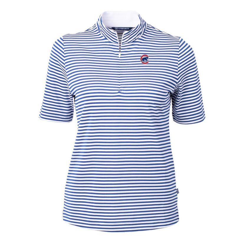 MLB Chicago Cubs Virtue Eco Pique Stripe Top