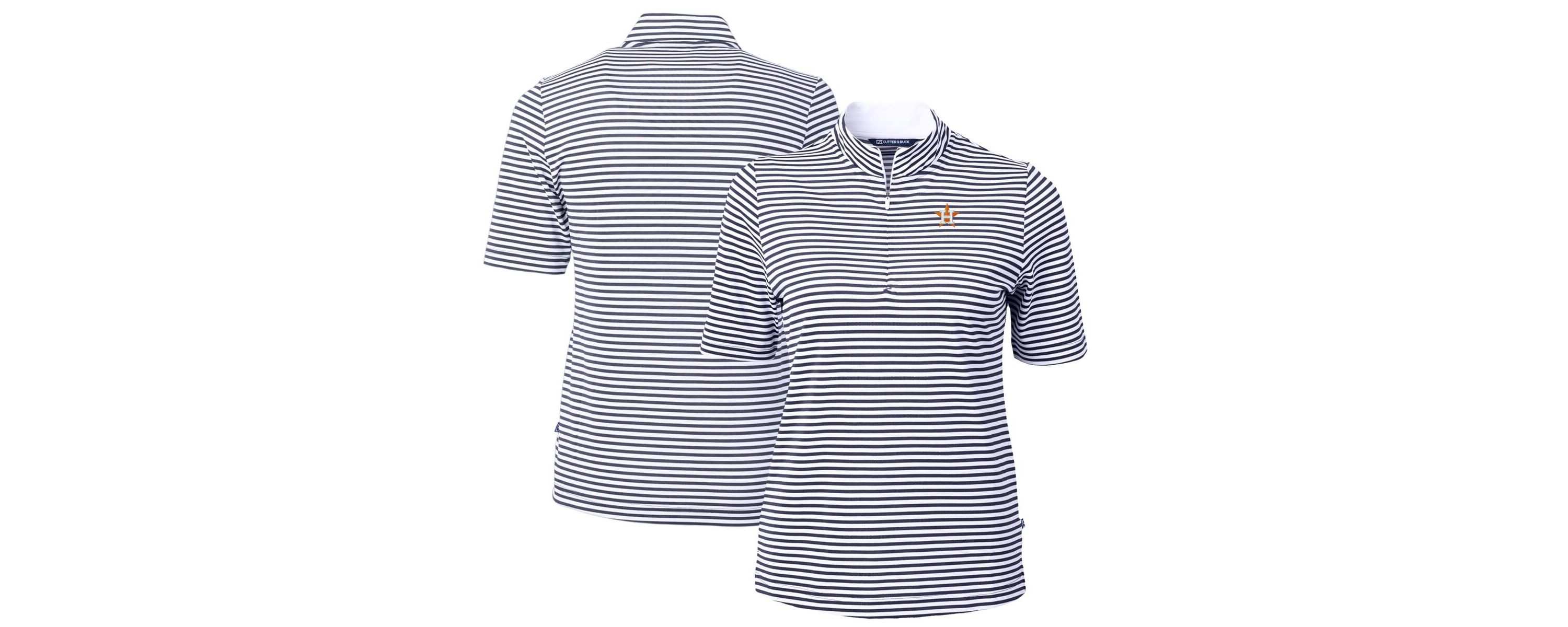 MLB Houston Astros Virtue Eco Pique Stripe Top
