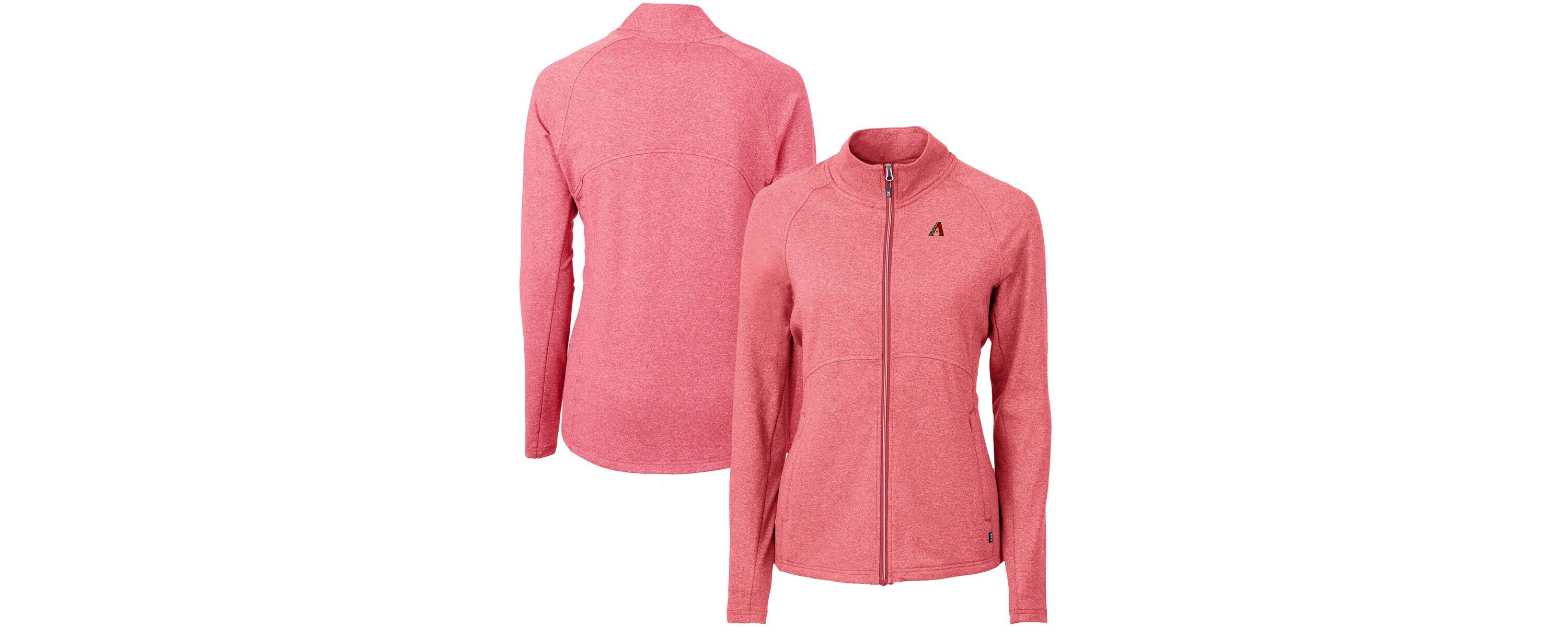 MLB Heather Arizona Diamondbacks Adapt Eco Knit Raglan Full-Zip Jacket