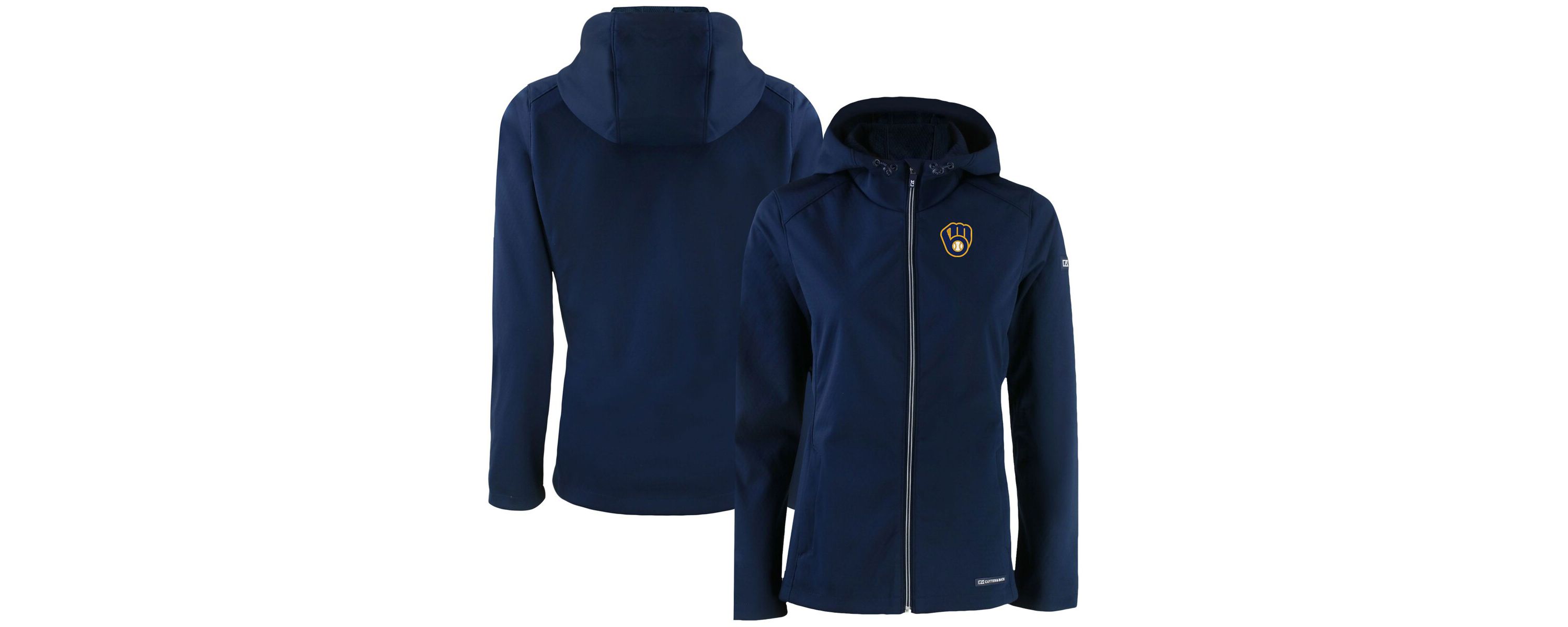 MLB Milwaukee Brewers Evoke Eco Softshell Recycled Full-Zip Jacket