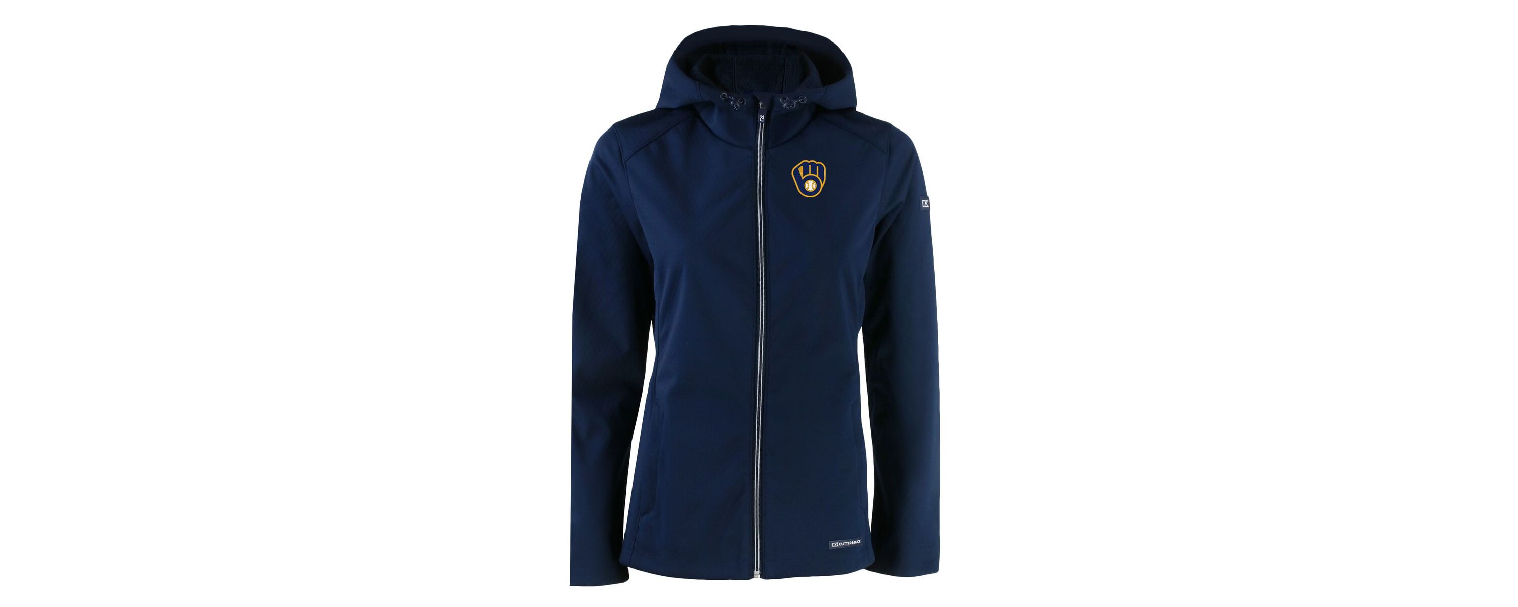MLB Milwaukee Brewers Evoke Eco Softshell Recycled Full-Zip Jacket