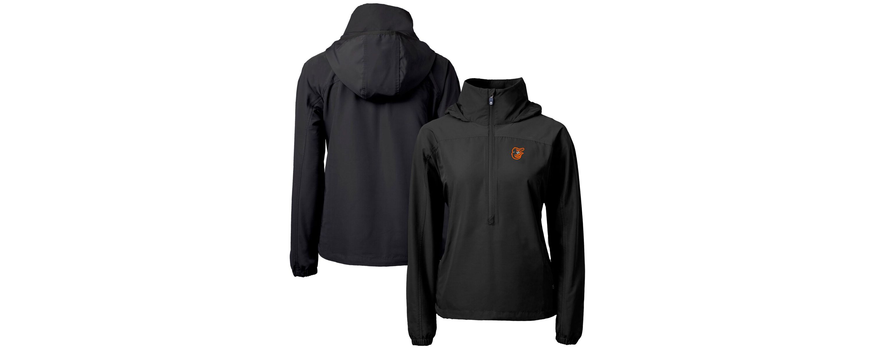 MLB Baltimore Orioles Charter Eco Recycled Half-Zip Anorak Jacket