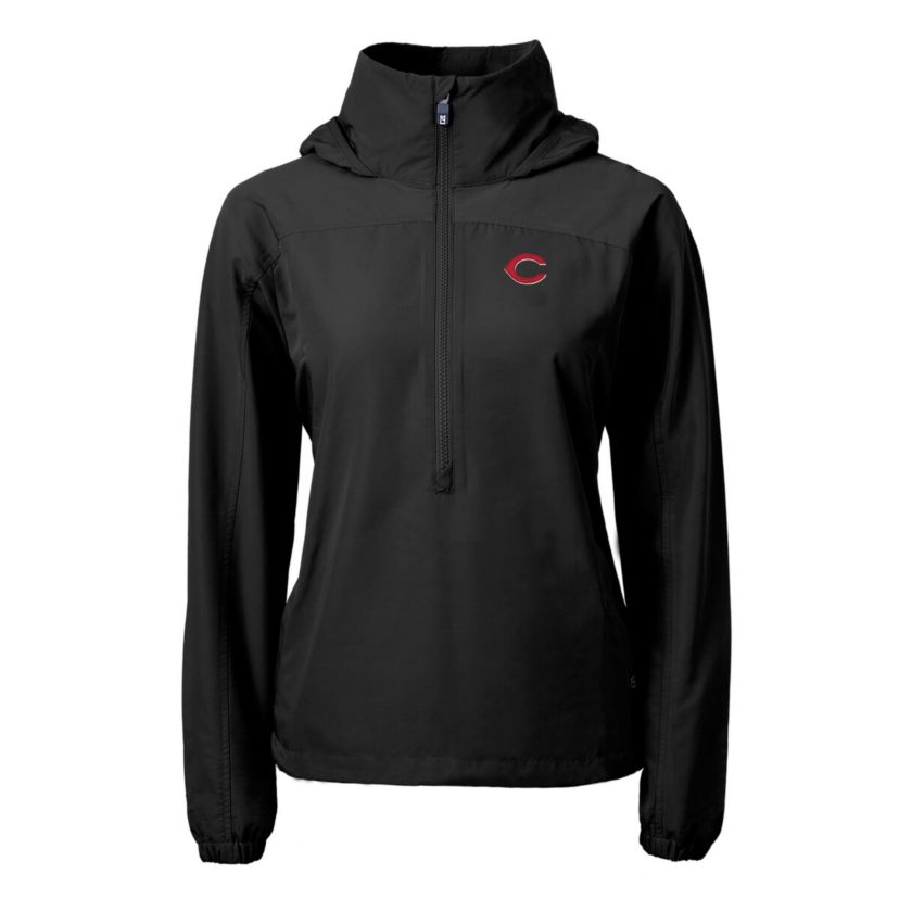 MLB Cincinnati Reds Charter Eco Recycled Half-Zip Anorak Jacket