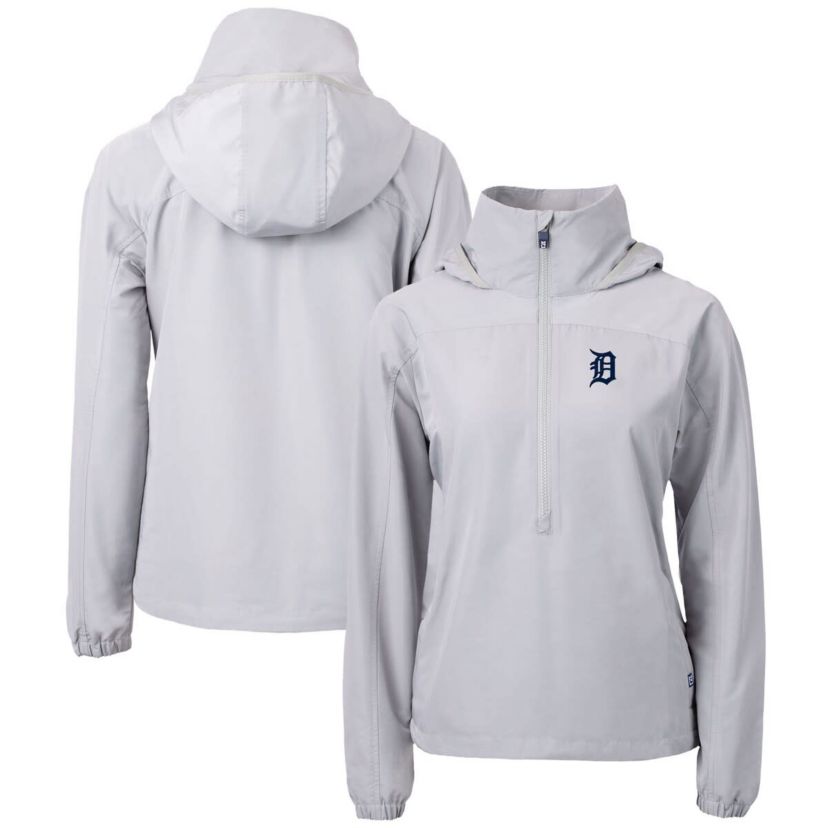 MLB Detroit Tigers Charter Eco Recycled Half-Zip Anorak Jacket