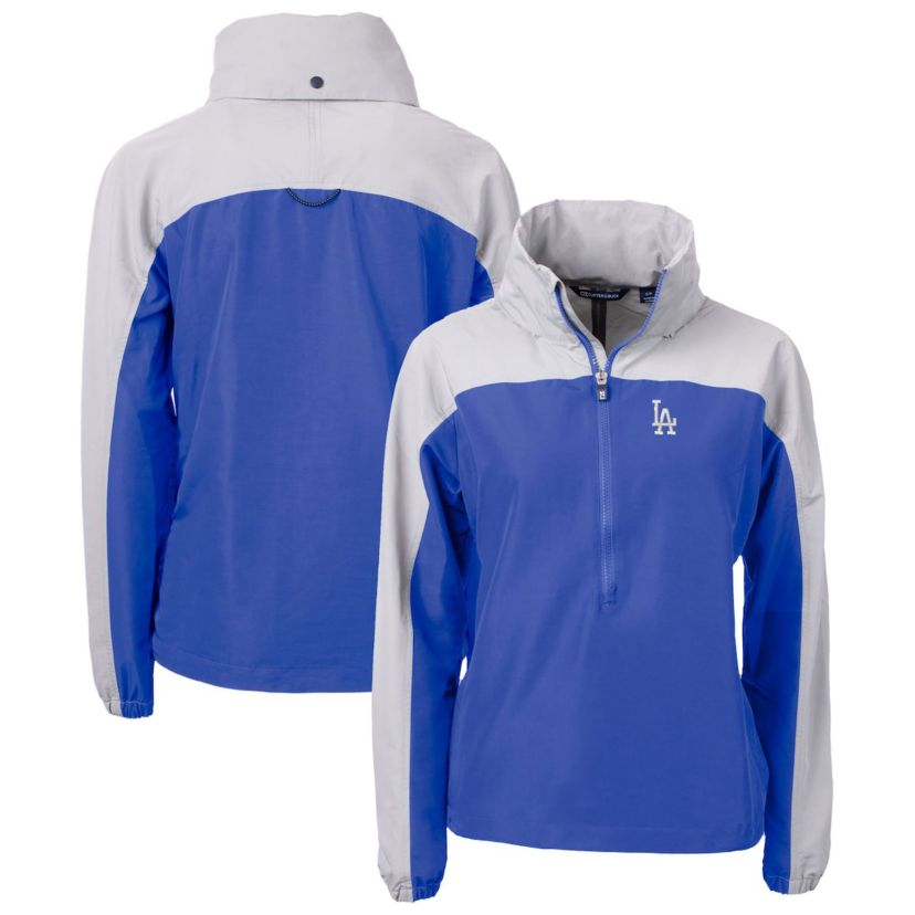 MLB Los Angeles Dodgers Charter Eco Recycled Half-Zip Anorak Jacket