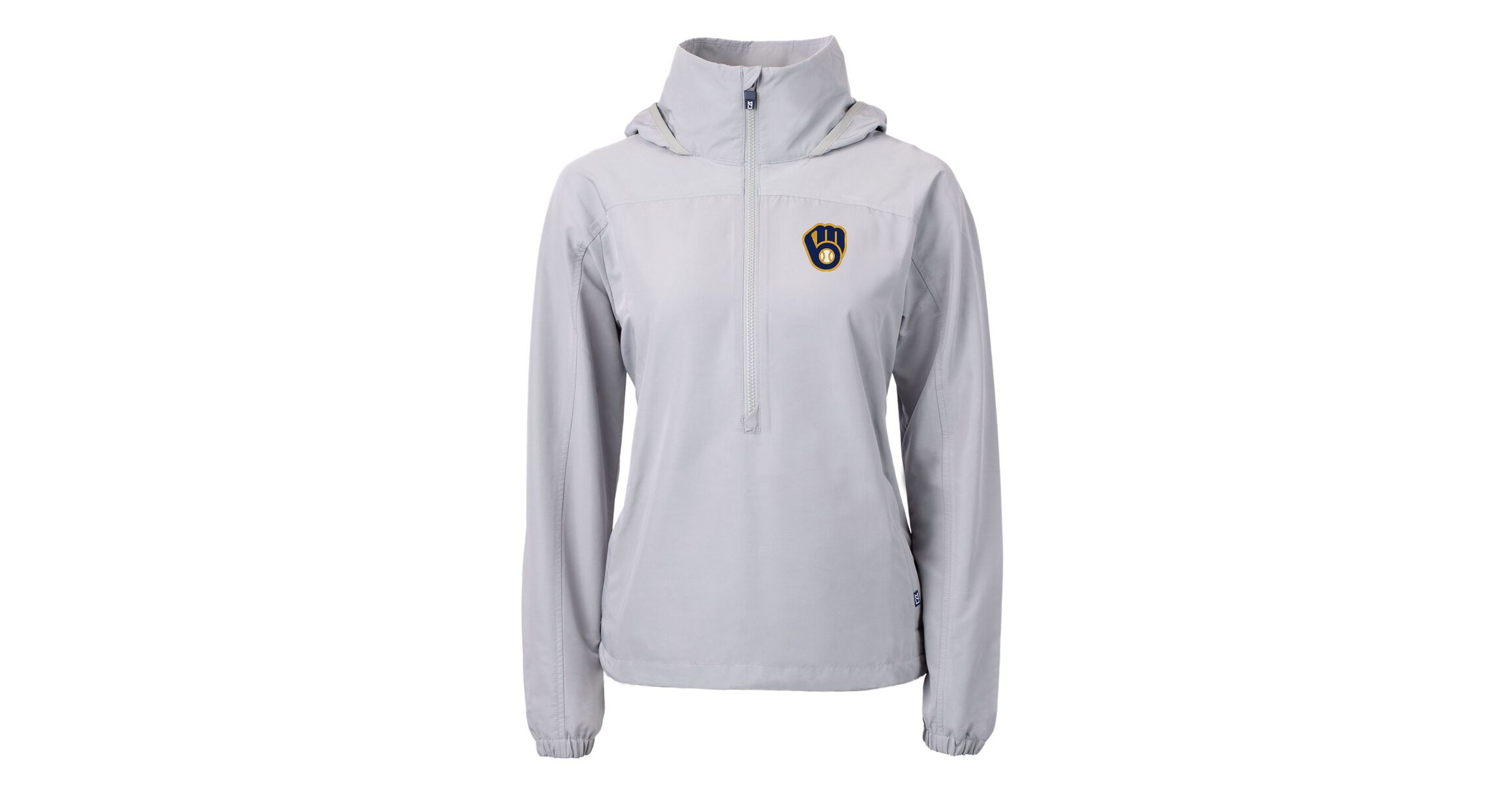 MLB Milwaukee Brewers Charter Eco Recycled Half-Zip Anorak Jacket