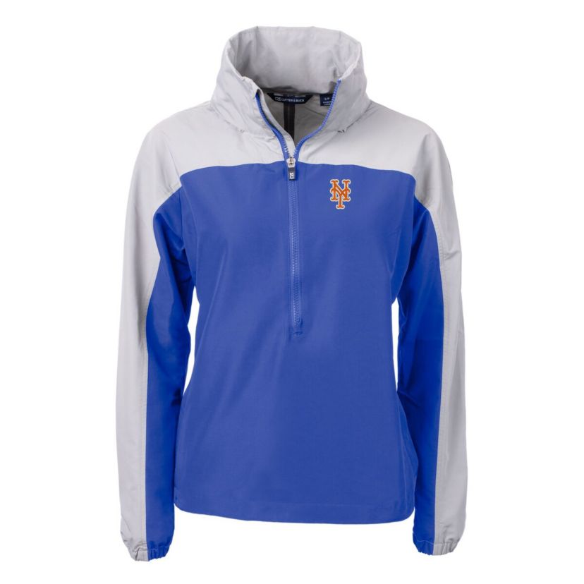 MLB New York Mets Charter Eco Recycled Half-Zip Anorak Jacket