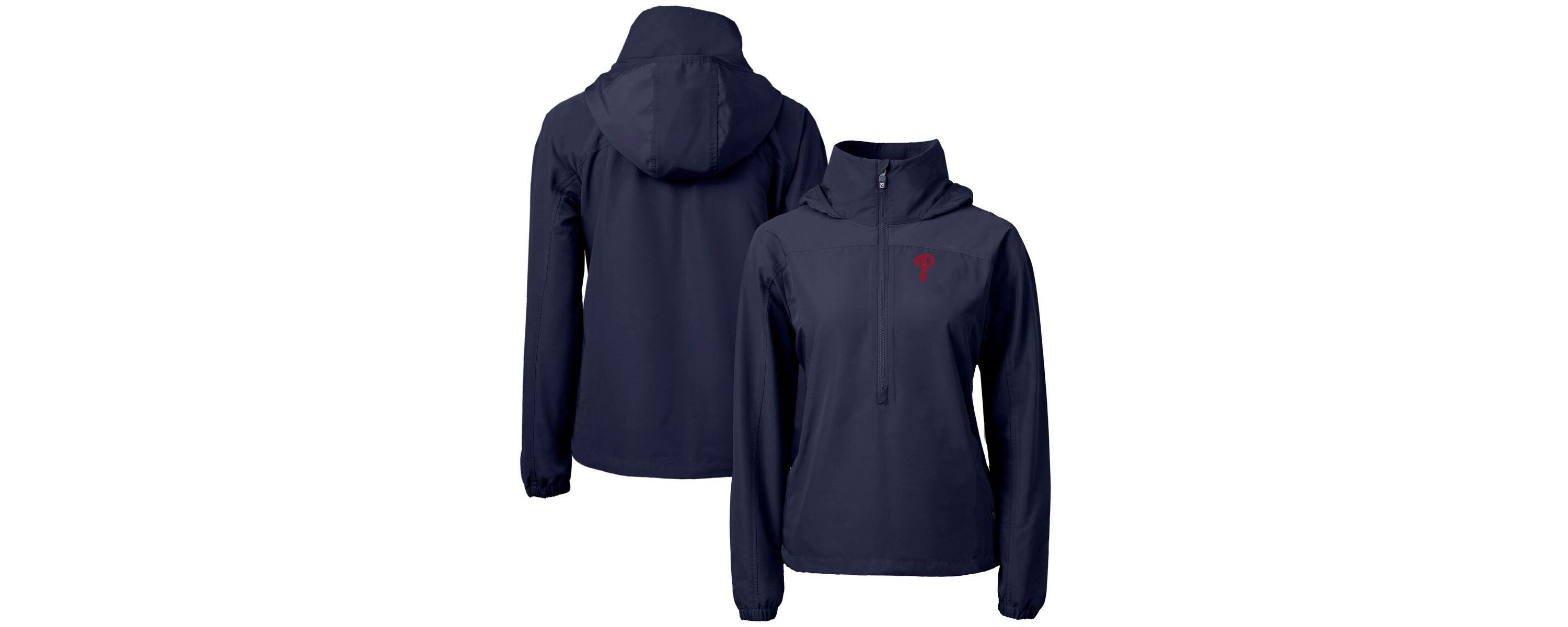 MLB Philadelphia Phillies Charter Eco Recycled Half-Zip Anorak Jacket