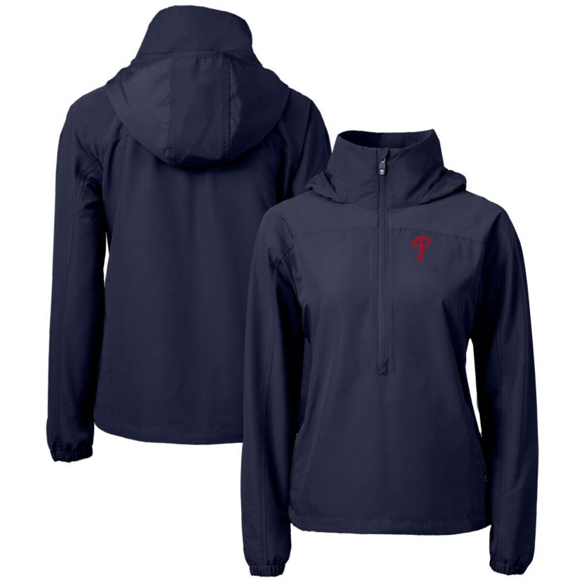 MLB Philadelphia Phillies Charter Eco Recycled Half-Zip Anorak Jacket