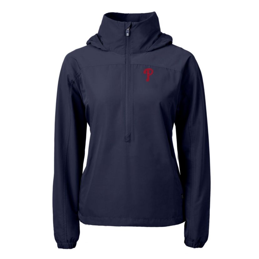 MLB Philadelphia Phillies Charter Eco Recycled Half-Zip Anorak Jacket