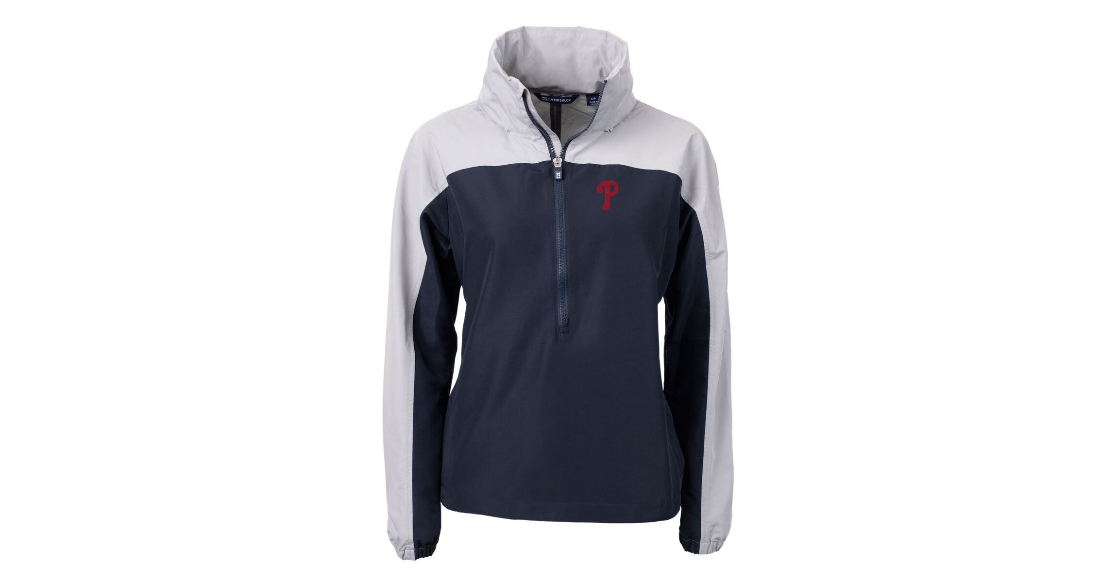 MLB Philadelphia Phillies Charter Eco Recycled Half-Zip Anorak Jacket