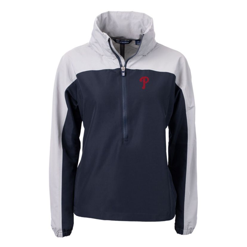 MLB Philadelphia Phillies Charter Eco Recycled Half-Zip Anorak Jacket