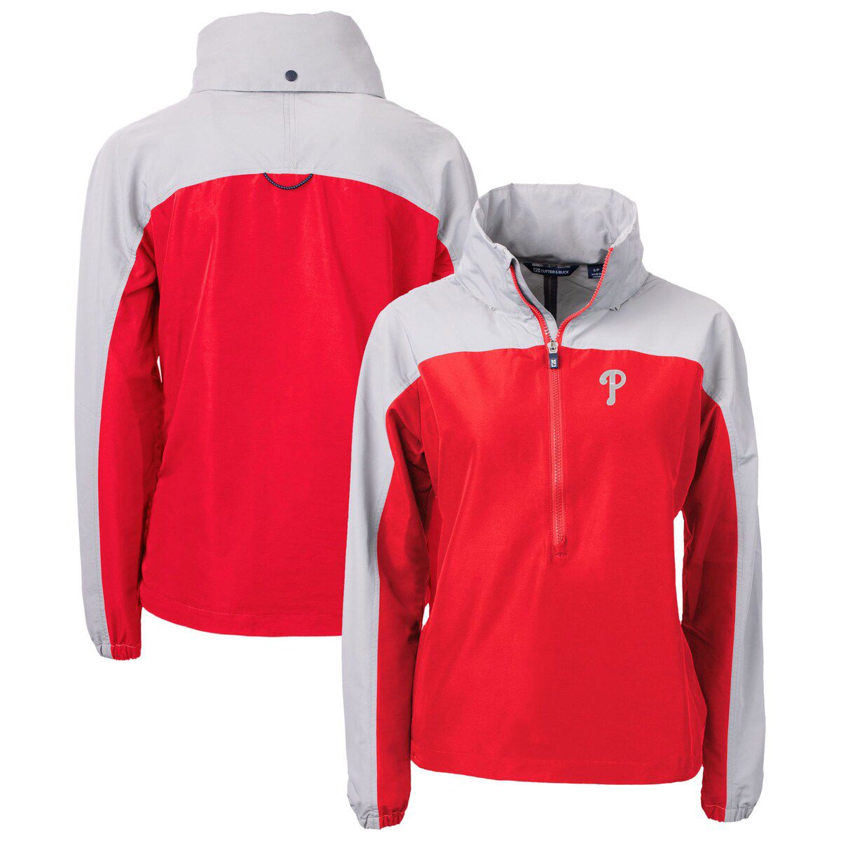 MLB Philadelphia Phillies Charter Eco Recycled Half-Zip Anorak Jacket