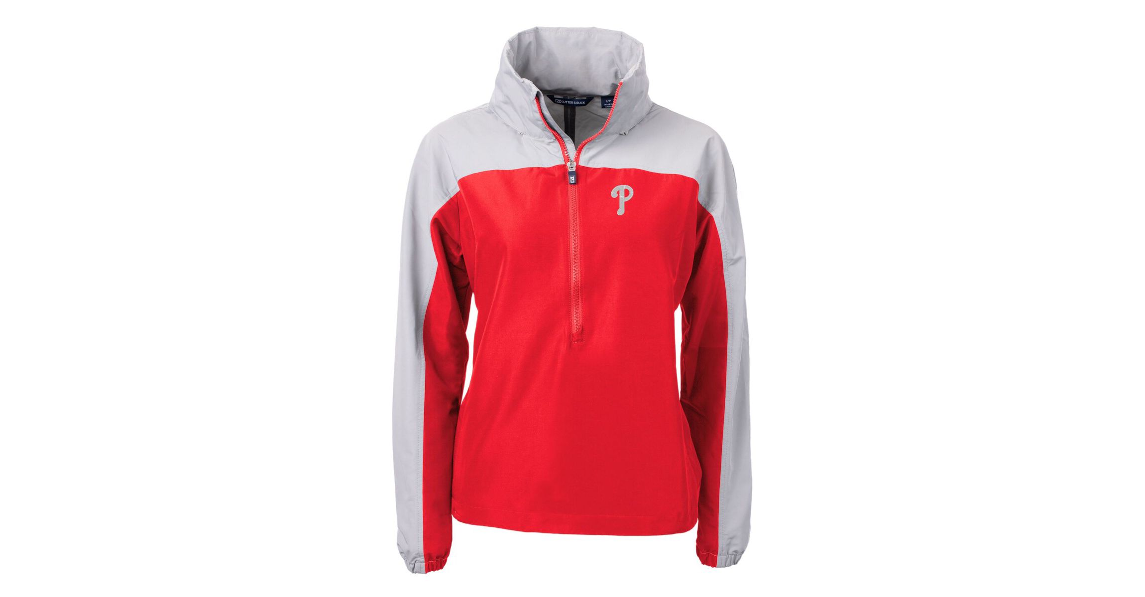 MLB Philadelphia Phillies Charter Eco Recycled Half-Zip Anorak Jacket