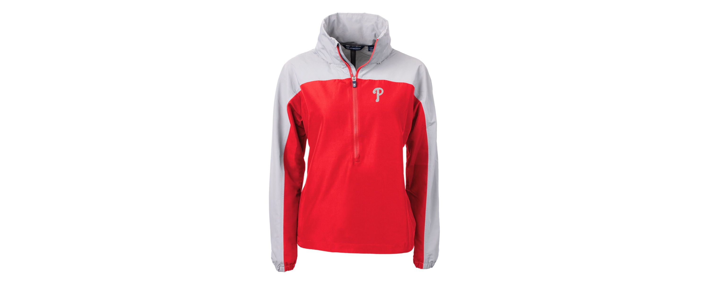MLB Philadelphia Phillies Charter Eco Recycled Half-Zip Anorak Jacket