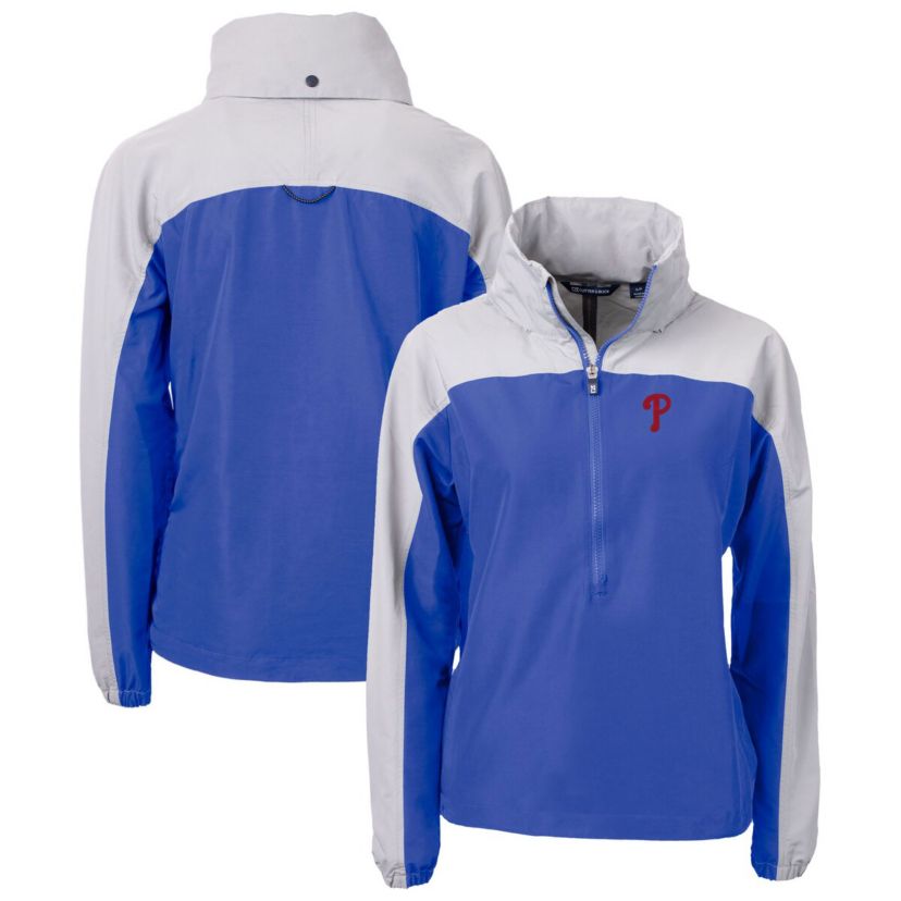 MLB Philadelphia Phillies Charter Eco Recycled Half-Zip Anorak Jacket