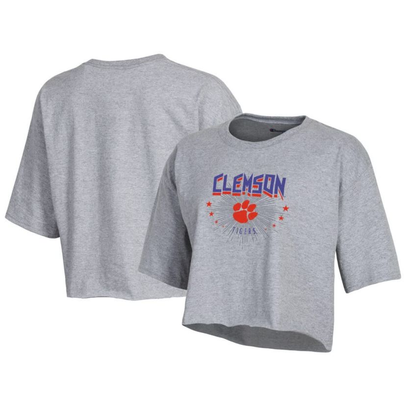 NCAA Clemson Tigers Boyfriend Cropped T-Shirt