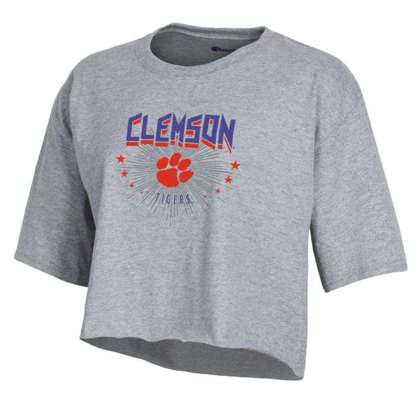 NCAA Clemson Tigers Boyfriend Cropped T-Shirt