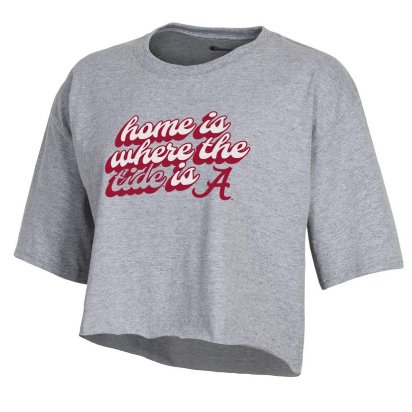 Alabama Crimson Tide NCAA Alabama Tide Boyfriend Cropped T-Shirt