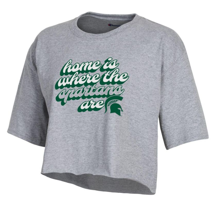 NCAA Michigan State Spartans Boyfriend Cropped T-Shirt