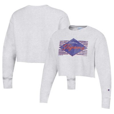 Champion® NCAA Clemson Tigers Reverse Weave Cropped Pullover