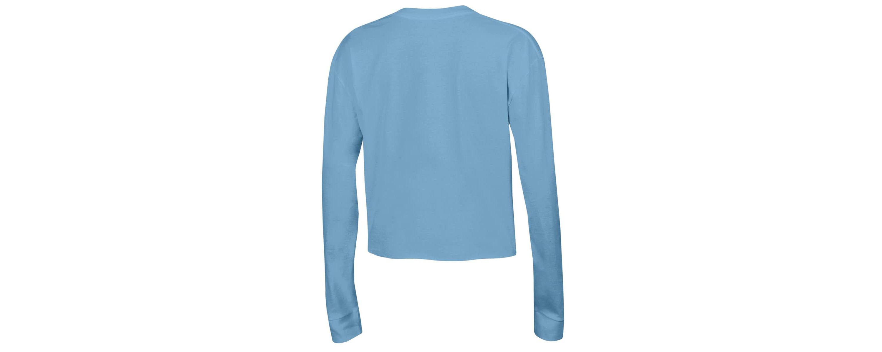 NCAA Michigan Wolverines Boyfriend Cropped Long Sleeve T-Shirt