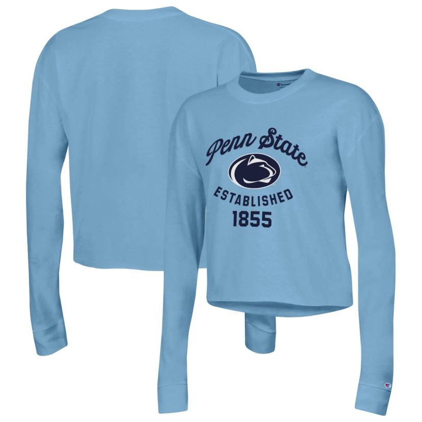 NCAA Penn State Nittany Lions Boyfriend Cropped Long Sleeve T-Shirt
