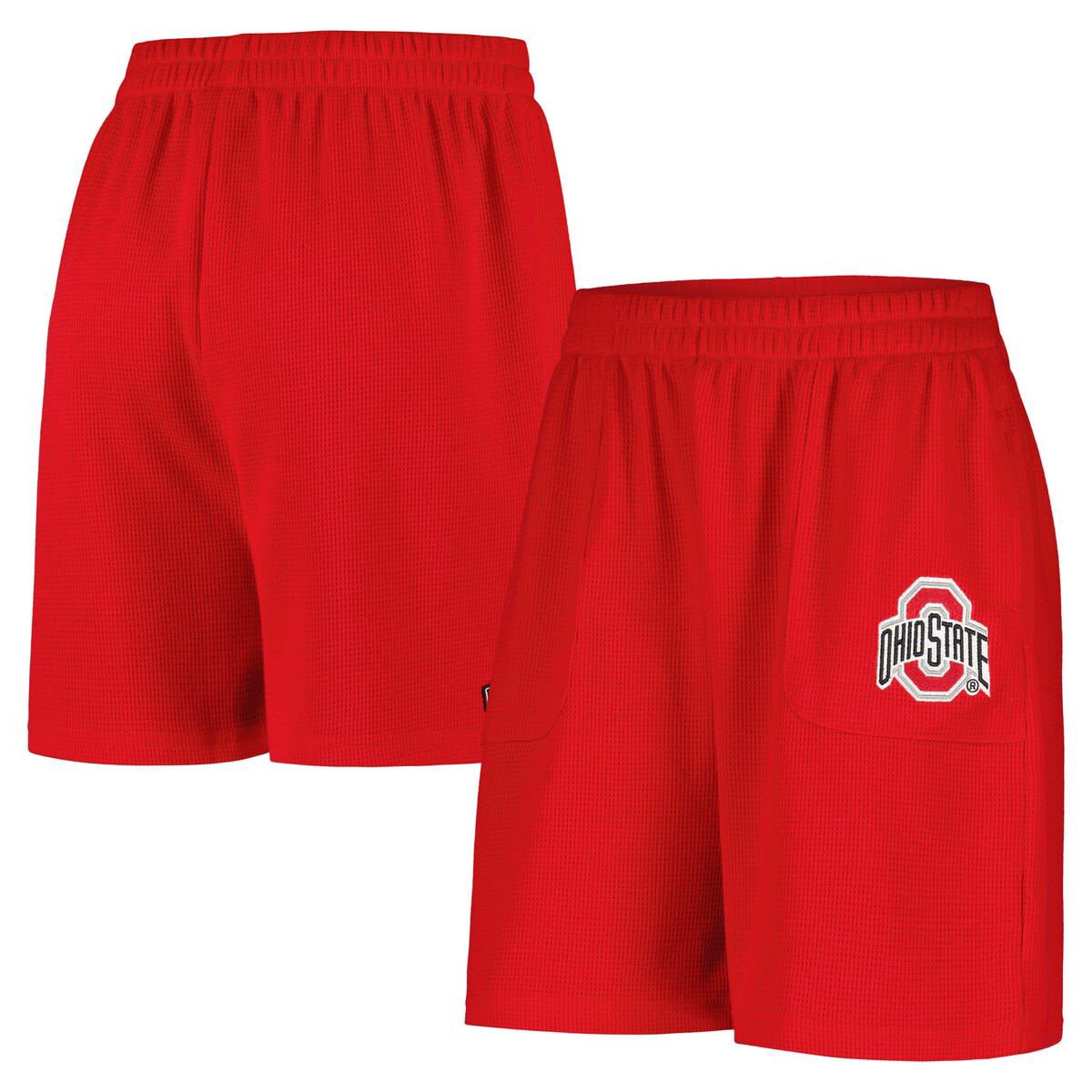 NCAA Ohio State Buckeyes Pocket Hit Grand Slam Waffle Shorts