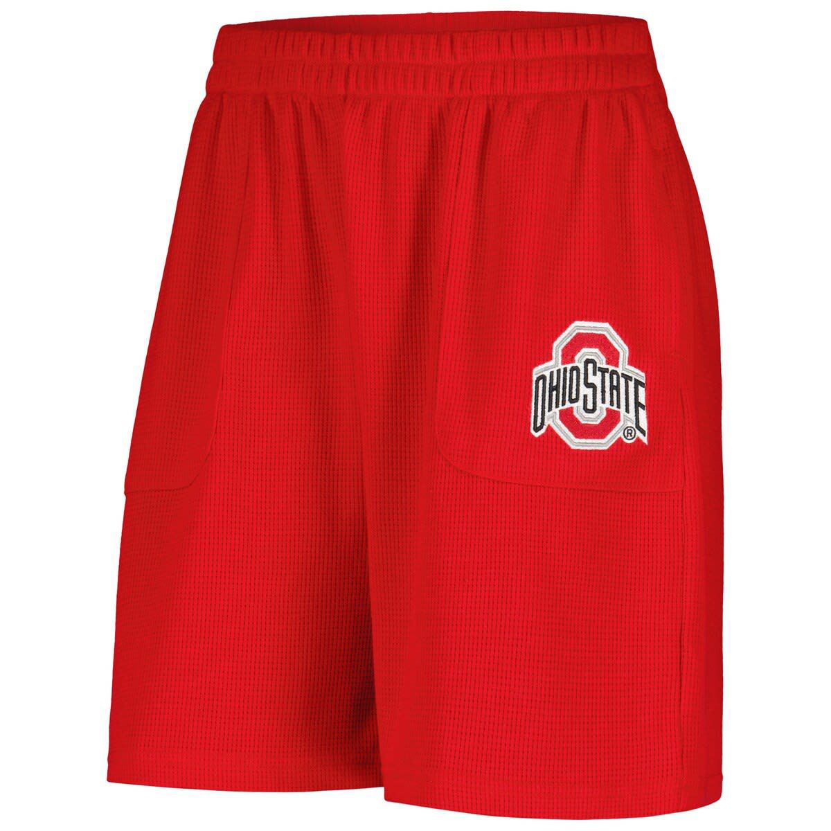 NCAA Ohio State Buckeyes Pocket Hit Grand Slam Waffle Shorts