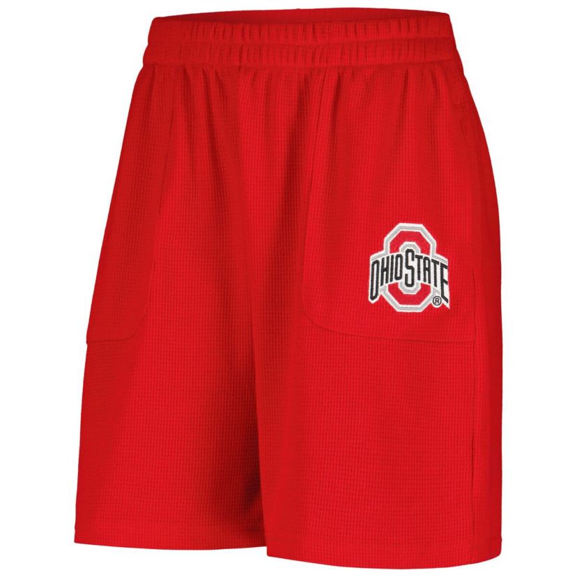 NCAA Ohio State Buckeyes Pocket Hit Grand Slam Waffle Shorts
