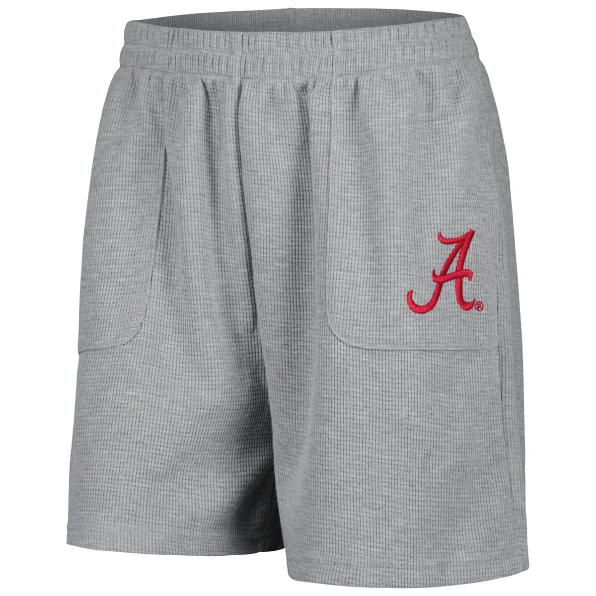 Alabama Crimson Tide NCAA Heather Alabama Tide Pocket Hit Grand Slam Waffle Shorts