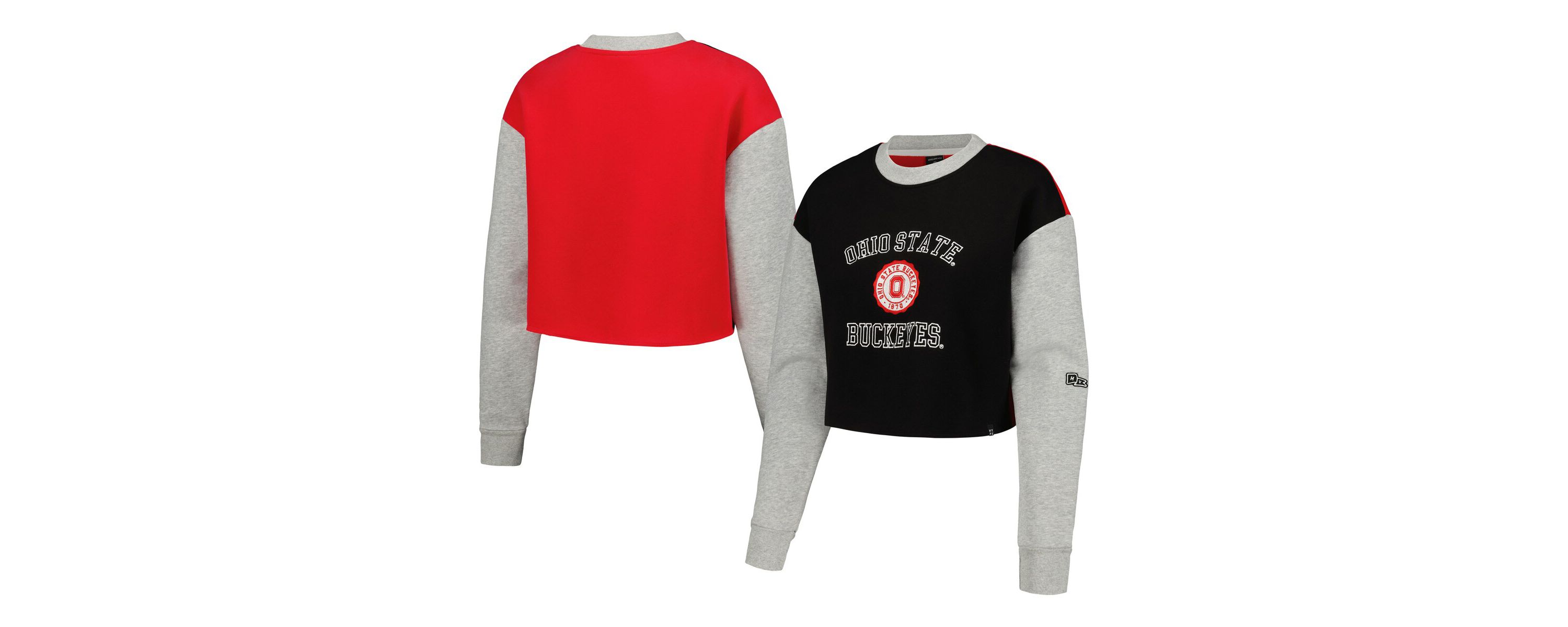 NCAA Ohio State Buckeyes Colorblock Rookie Crew Pullover Sweatshirt