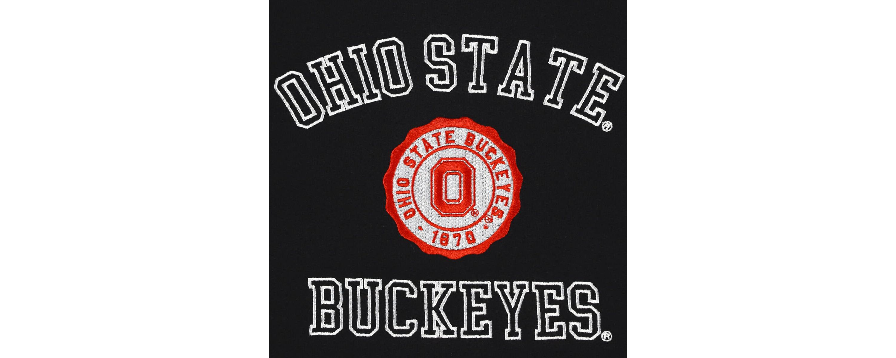 NCAA Ohio State Buckeyes Colorblock Rookie Crew Pullover Sweatshirt