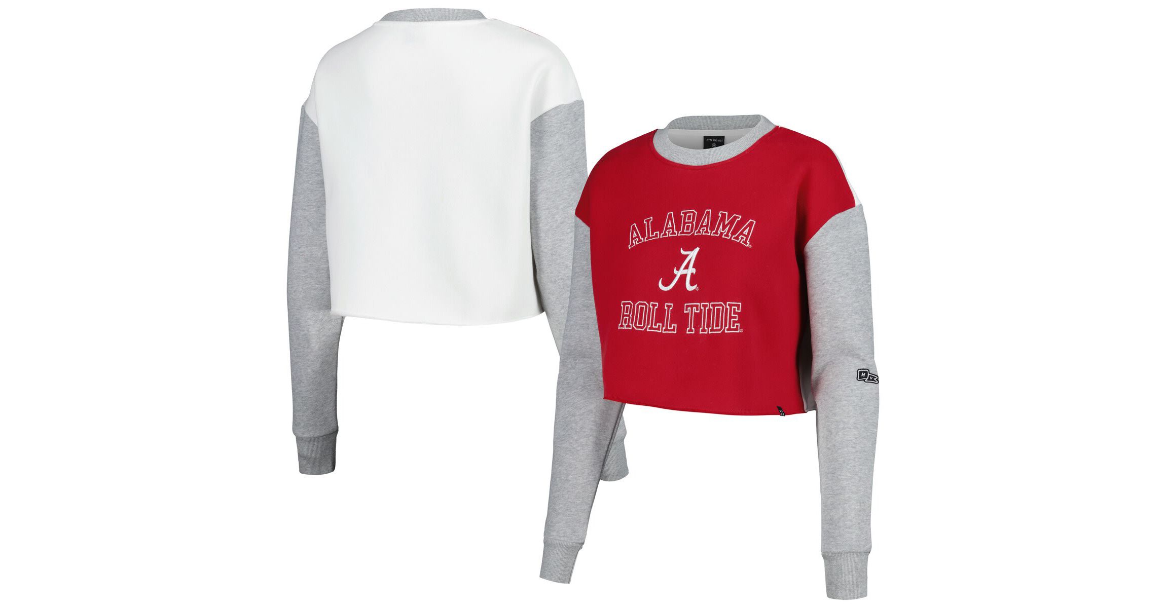 Alabama Crimson Tide NCAA Alabama Tide Colorblock Rookie Crew Pullover Sweatshirt