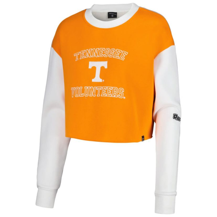 NCAA Tennessee Tennessee Volunteers Colorblock Rookie Crew Pullover Sweatshirt