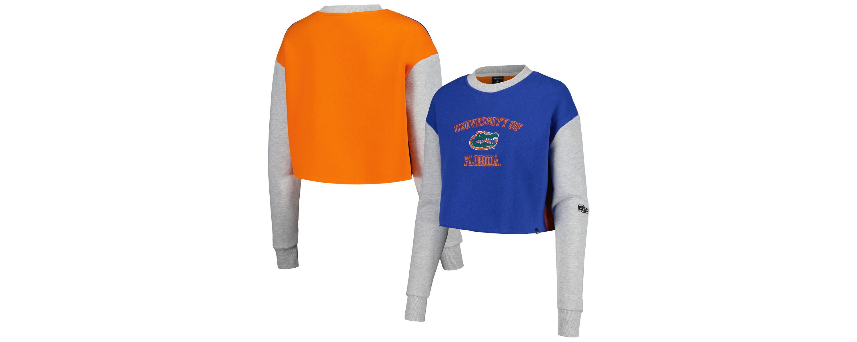 NCAA Florida Gators Colorblock Rookie Crew Pullover Sweatshirt