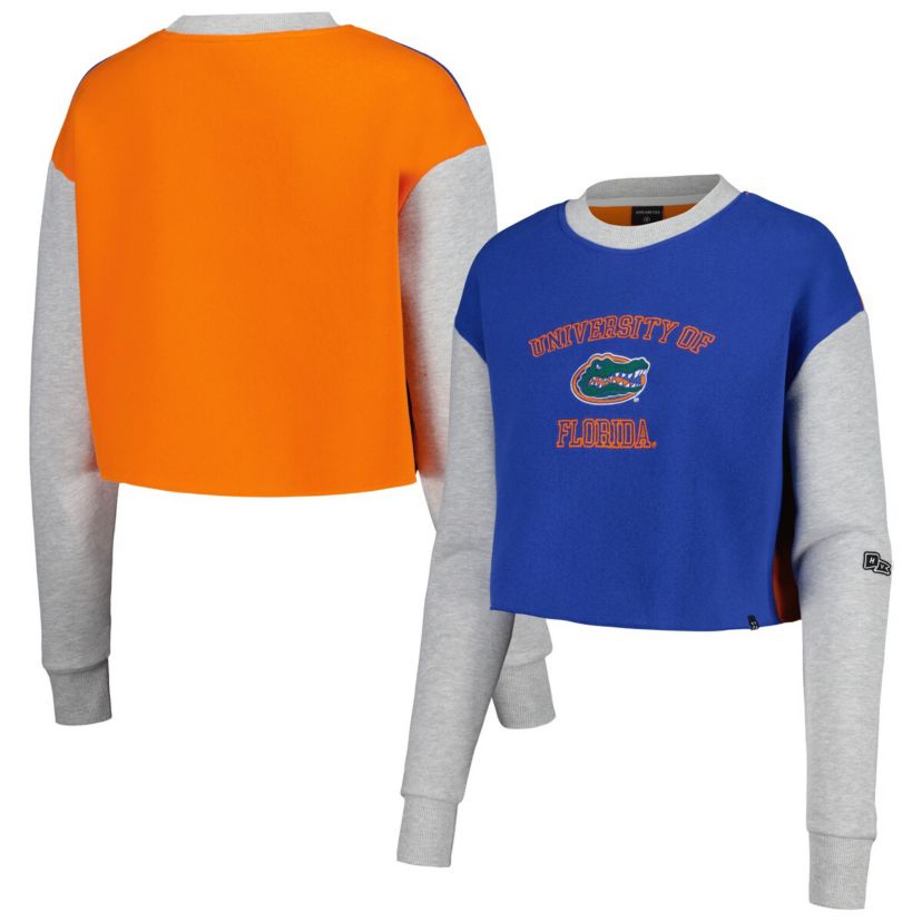 NCAA Florida Gators Colorblock Rookie Crew Pullover Sweatshirt