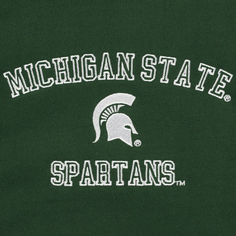 NCAA Michigan State Spartans Colorblock Rookie Crew Pullover Sweatshirt