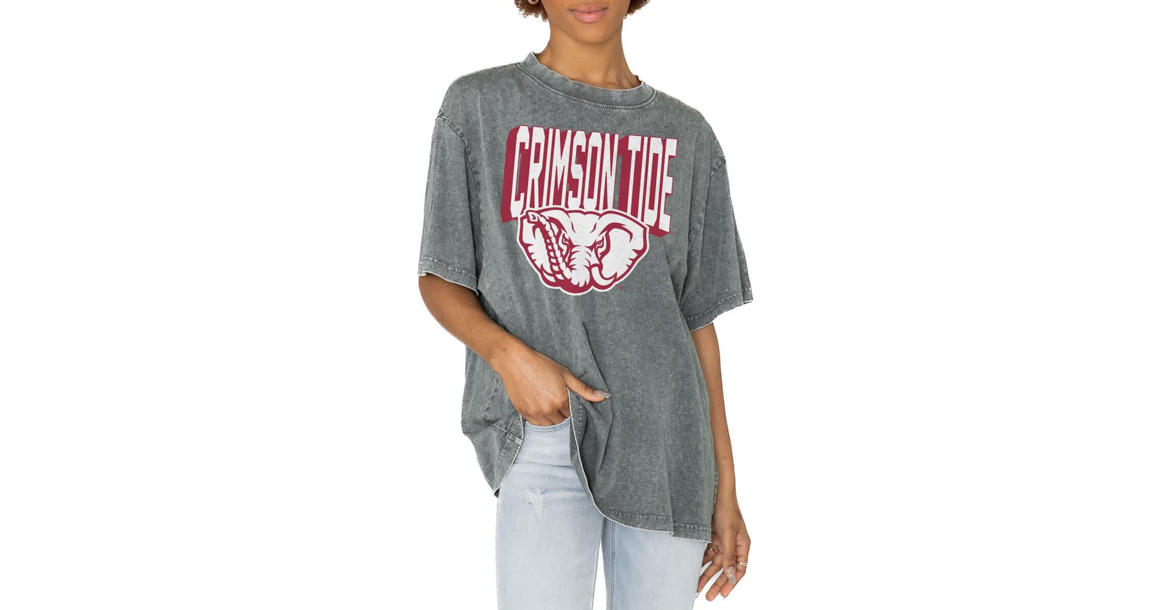 Alabama Crimson Tide NCAA Alabama Tide Solid Defense Oversized T-Shirt