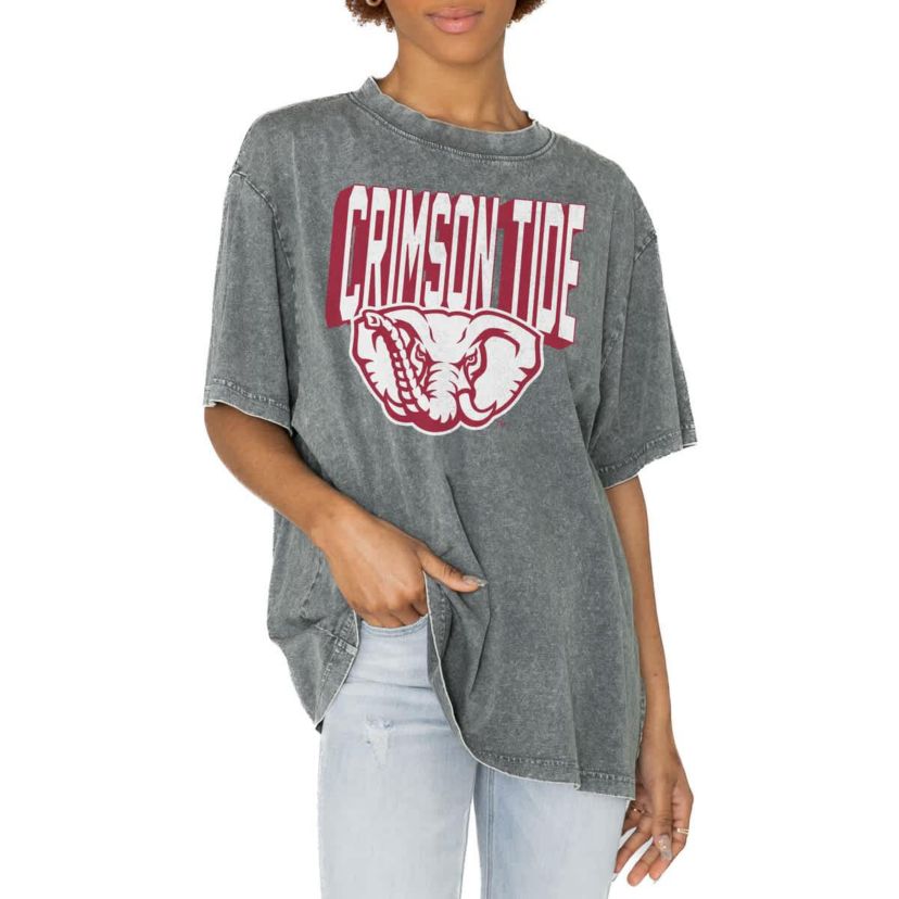 Alabama Crimson Tide NCAA Alabama Tide Solid Defense Oversized T-Shirt