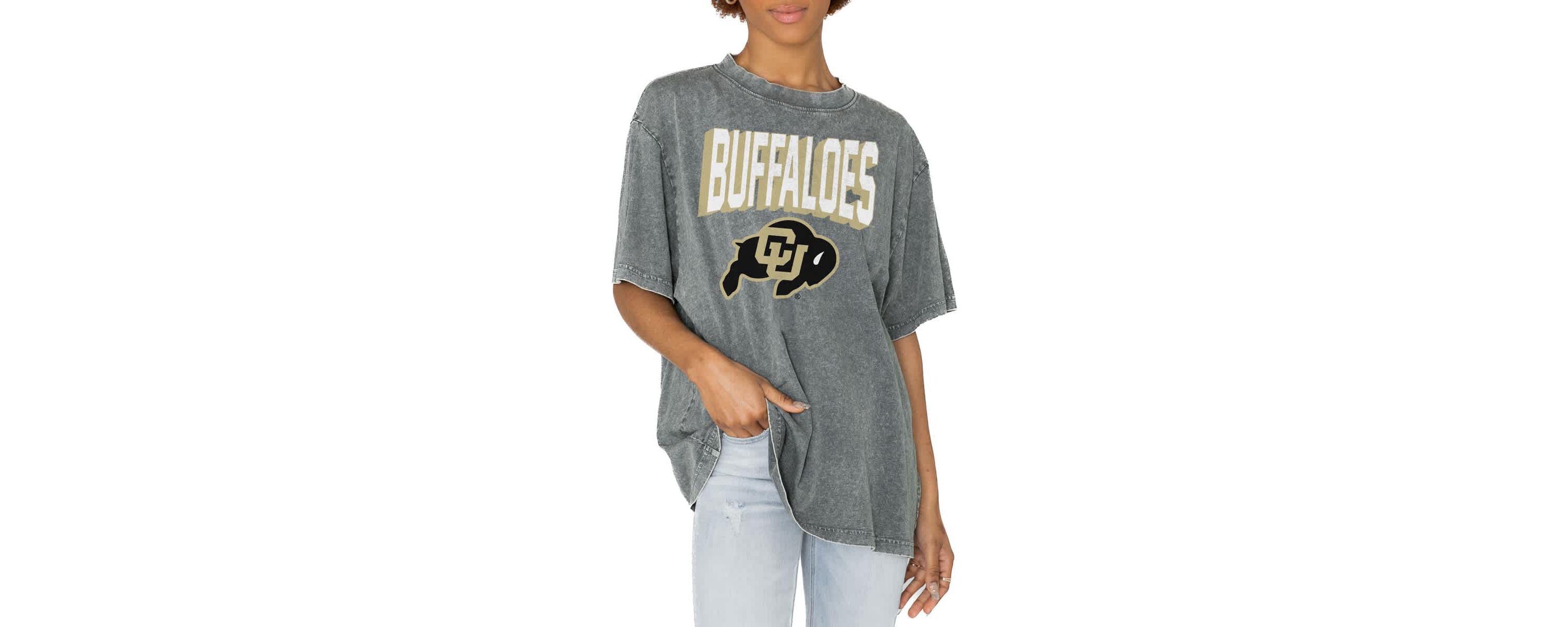 NCAA Colorado Buffaloes Solid Defense Oversized T-Shirt