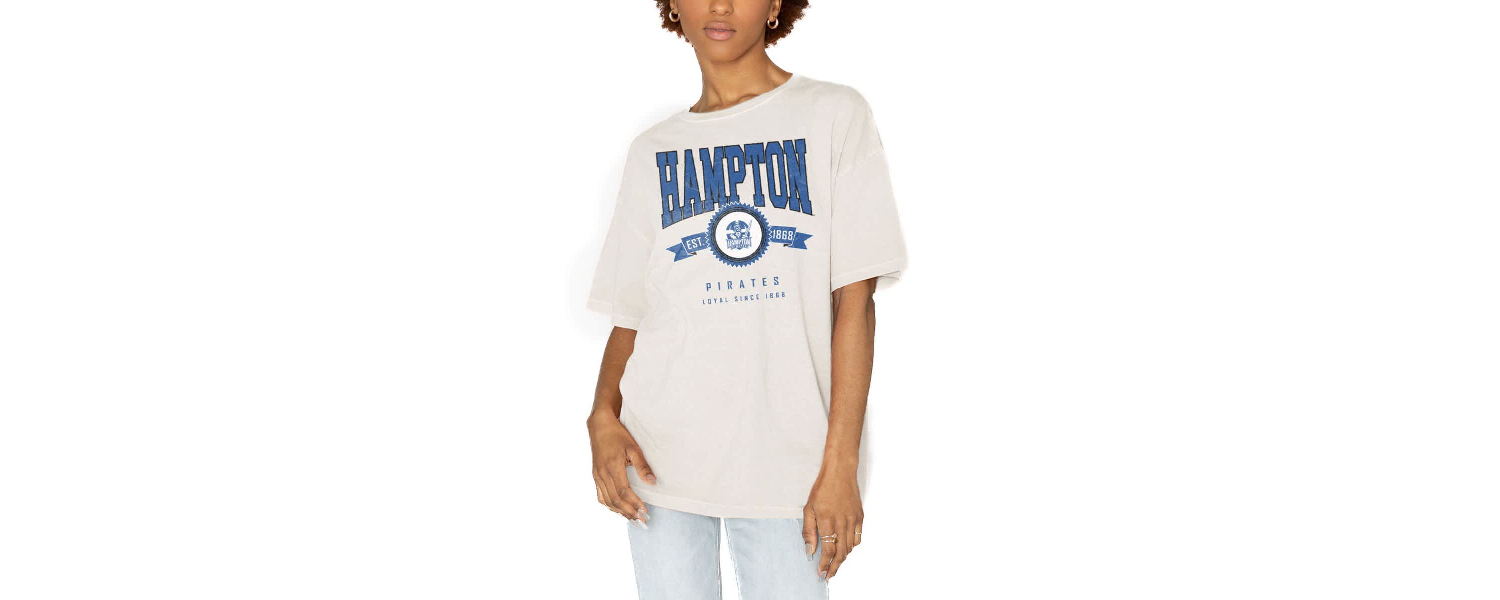 NCAA Hampton Pirates Get Goin Oversized T-Shirt