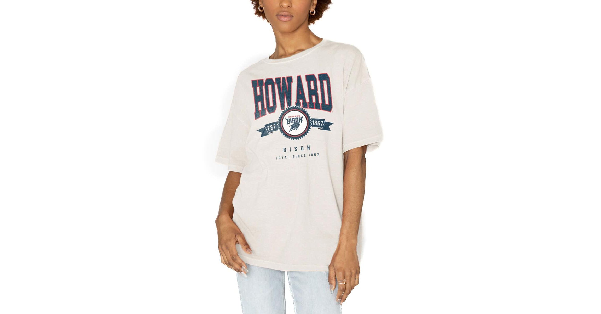 NCAA Howard Bison Get Goin Oversized T-Shirt